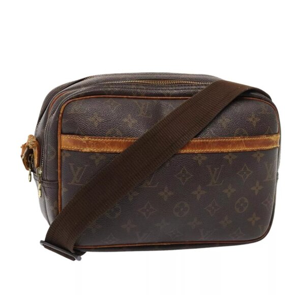 LOUIS VUITTON Monogram Reporter PM Shoulder Bag - Picture 1 of 16